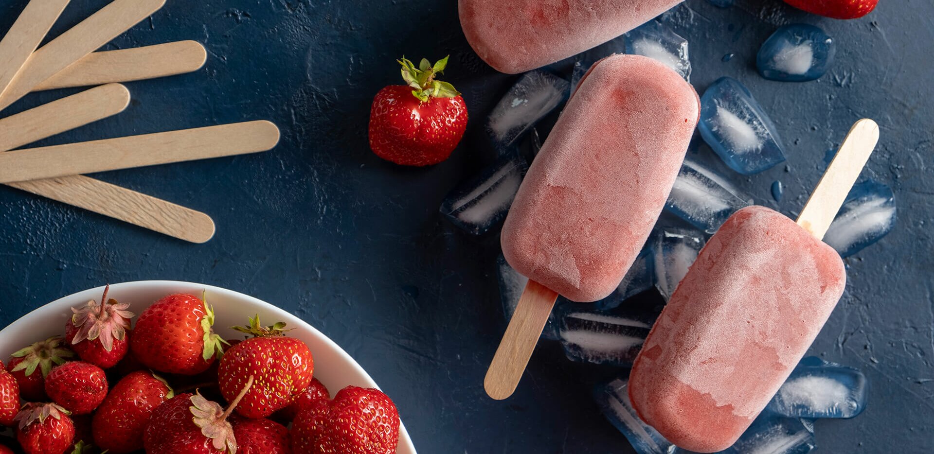 Strawberry-Banana Yogurt Popsicles