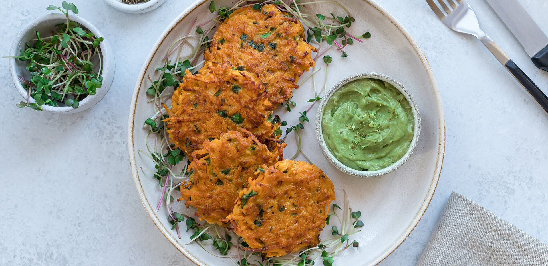 Carrot and Potato Fritters