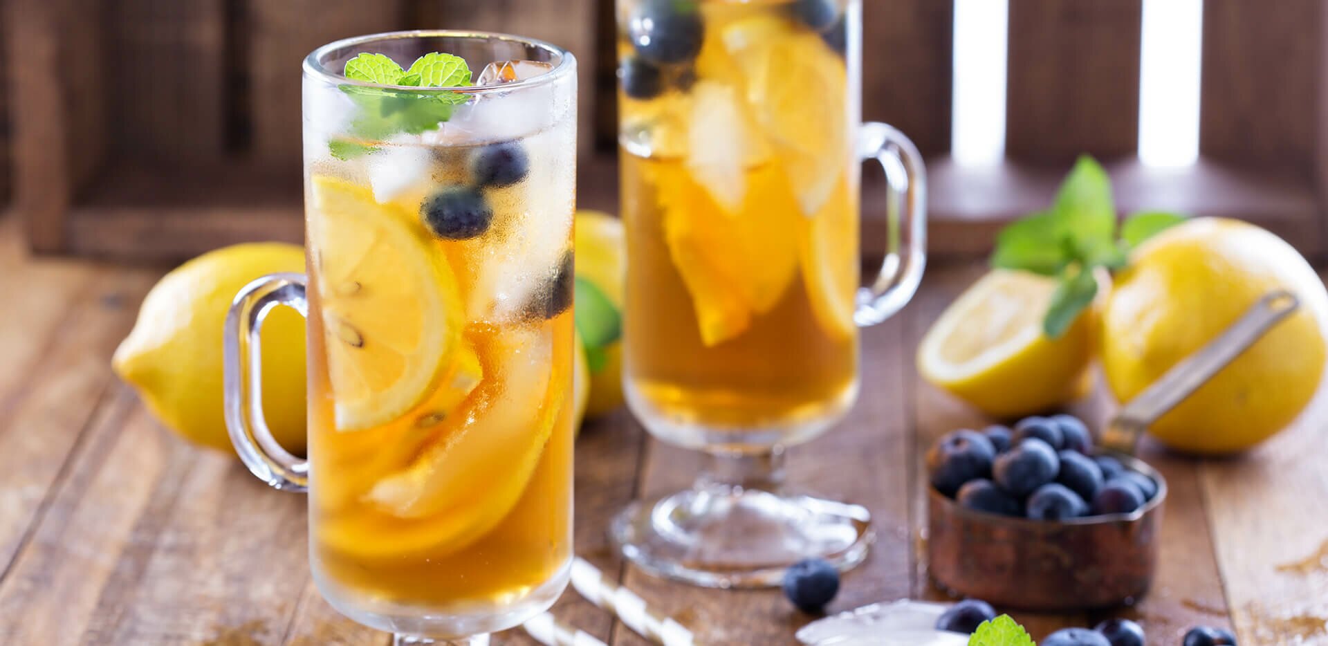 Blueberry and Lemon Iced Tea