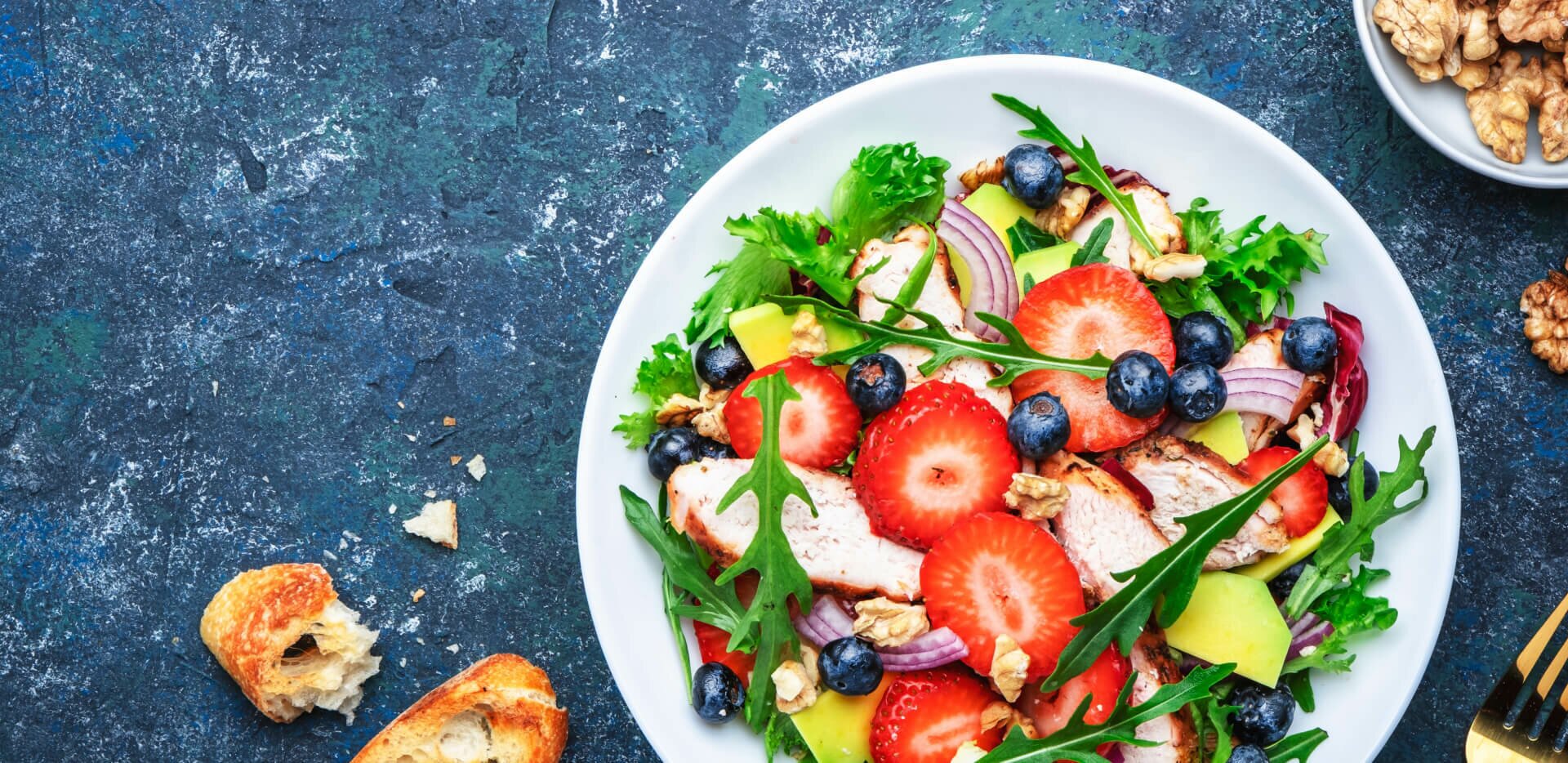 Grilled Chicken and Strawberry Spinach Salad