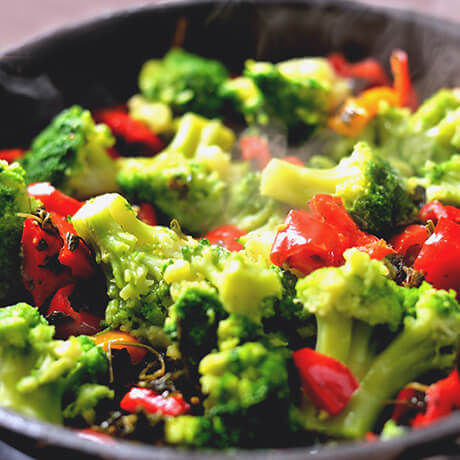 Broccoli and Tomato Stir-Fry