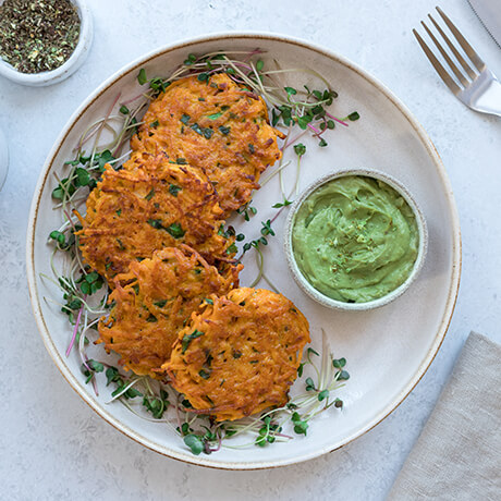 Carrot and Potato Fritters