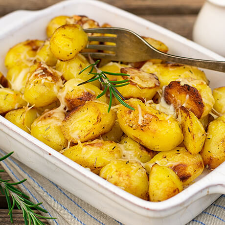 Garlic Parmesan Roasted Baby Potatoes